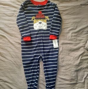 Carter's Footie Fleece Zipper Onesie PJs 3T NWT